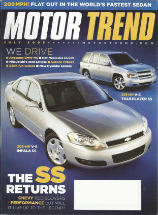 MOTOR TREND 2005 JULY - DRIFTING, CHEVY SS, ECLIPSE